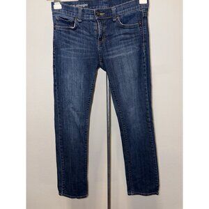 JCP J C Penny High Stretch Jeans Women 6 P 28 X 29 Straight Cut Stretch